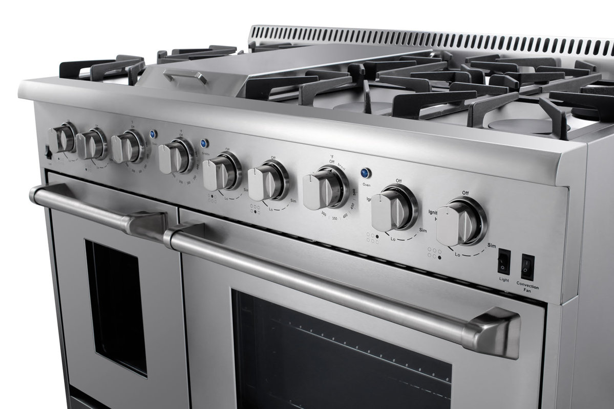 ThorKitchen Professional 48" FreeStanding Gas Range & Reviews Wayfair