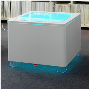 Beistelltisch Ora mit LED-Beleuchtung und Batter..