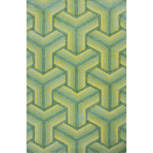 Donny Osmond Home Escape Handmade Green Area Rug