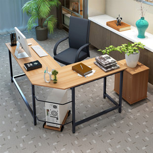 Home Office Two Person Desk Wayfair Tetrick L Shaped Computer Desk