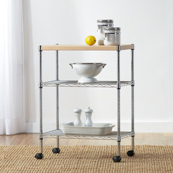 Wayfair Basics™ Wayfair Basics Adjustable Kitchen Cart & Reviews Wayfair