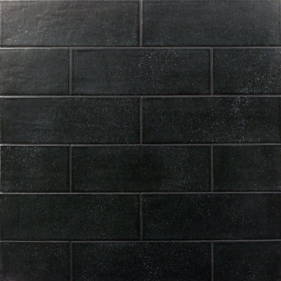 Subway Tile You Ll Love Wayfair Piston Camp Rock 4 X 12 Porcelain Subway Tile In Black