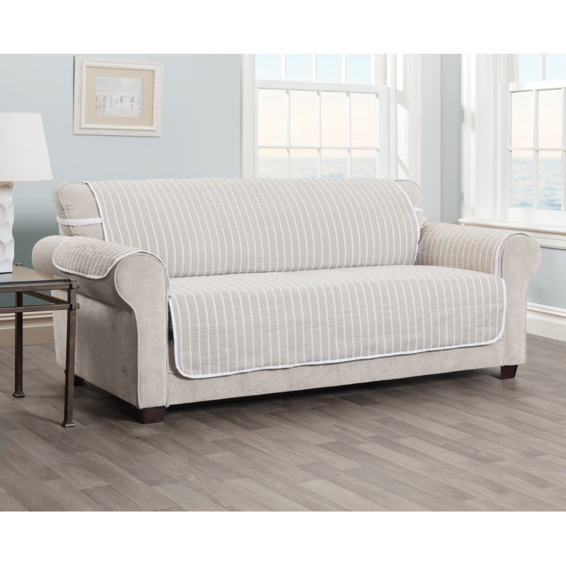 Harper Striped T Cushion Sofa Slipcover
