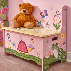 Magic Garden Wooden Toy Storage Bench