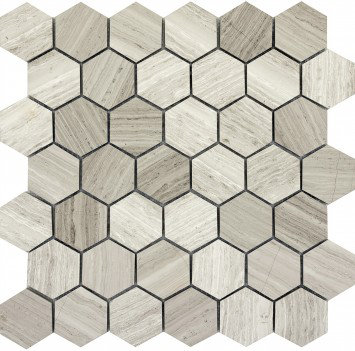 Emser Tile Metro 12 X Limestone Large Hexagon Mosaic In Metro 12 X Limestone Large Hexagon Mosaic Tile