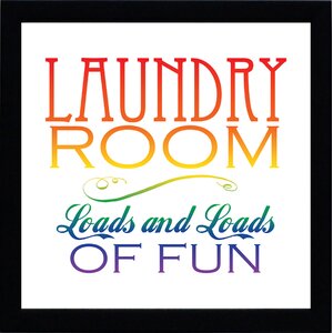 'Laundry Room' Framed Textual Art