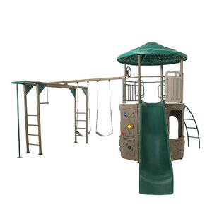 Deluxe Adventure Tower Swing Set