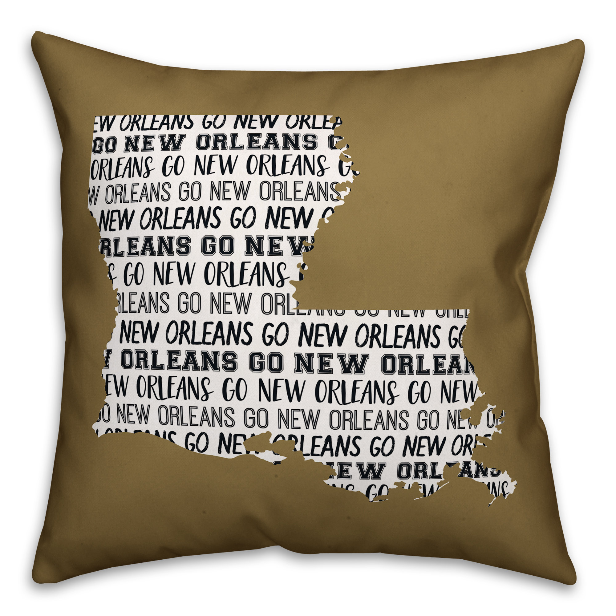 Ebern Designs Crandall Go New Orleans Indoor Outdoor Throw Pillow Ebern Designs Crandall Go New Orleans Indoor Outdoor Throw Pillow Wayfair