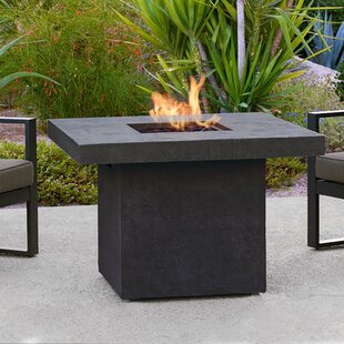 View Ventura Square Concrete Propane natural Gas Fire Pit Table