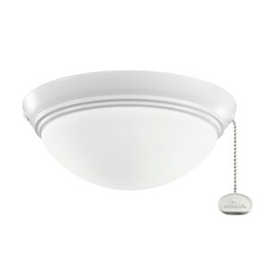 Basic Low Profile 1-Light Bowl Ceiling Fan Light Kit