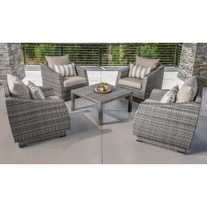 Melinda 5 Piece Sofa Set with Cushions