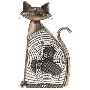 Cat Figurine Table Fan