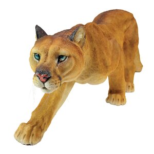 Prowling American Mountain Cougar Statue