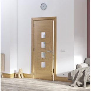 Fire Door Internal Doors You Ll Love Wayfair Co Uk Isabelle Solid Wood Gl Slab Fire Door