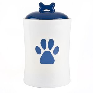 American Kennel Club Paw Print Pet Treat Jar