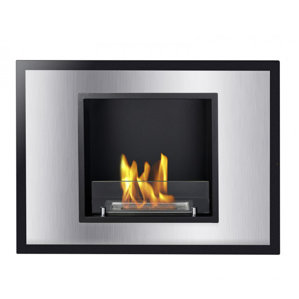 Vienna Recessed Ventless Wall Mount Ethanol Fireplace by Ignis Products