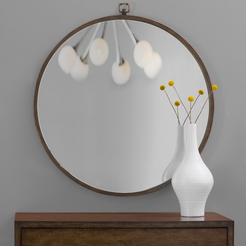 Taylor Round Oversized Wall Mirror & Reviews | Joss & Main