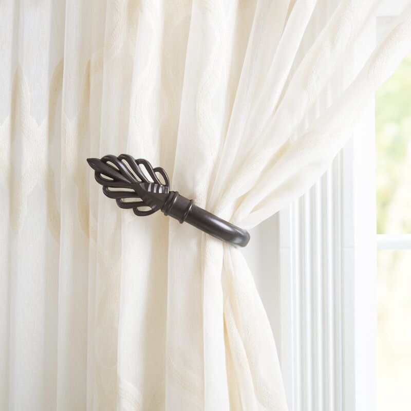 Lavish Home Leaf Curtain Holdback & Reviews | Wayfair