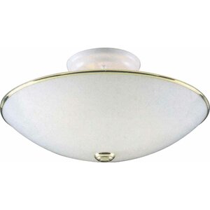 3-Light Ceiling Fixture Flush Mount