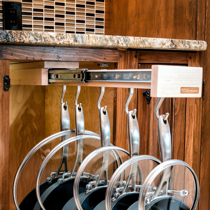 Glideware Kitchen Pot And Pan Organizer Hook With Ball Glideware Kitchen Pot And Pan Organizer Hook With Ball Bearing Slide System