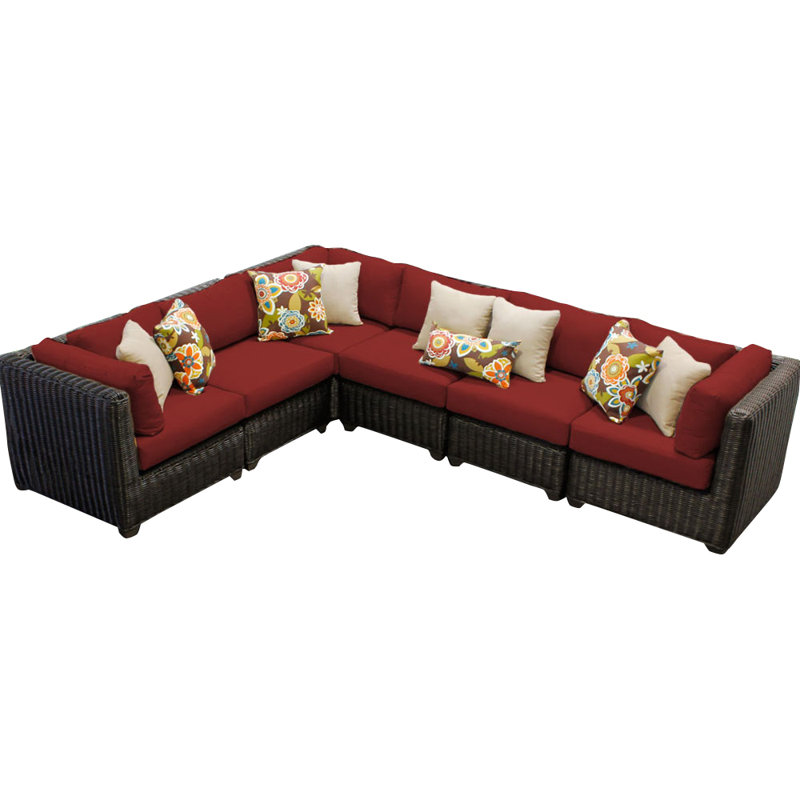 Fairfield Patio Sectional With Cushions Reviews Allmodern