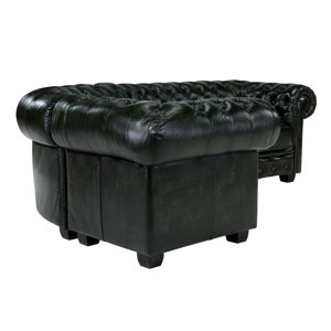 Ecksofa Chesterfield aus Echtleder von Massivum
