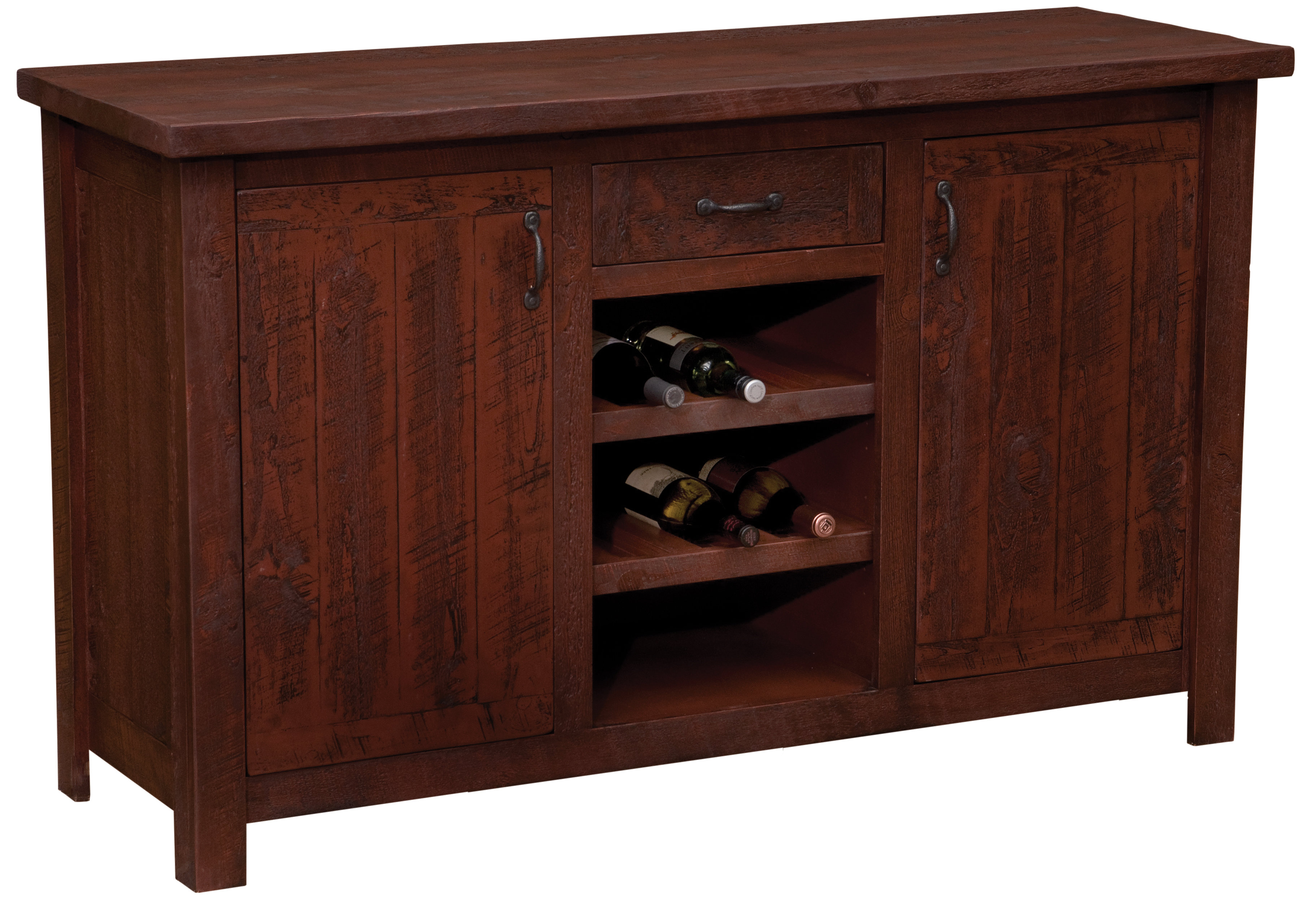 Devereaux Sideboard With Wine Rack Shelves Devereaux Sideboard With Wine Rack Shelves