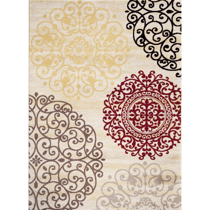 Ingaret Cream Area Rug