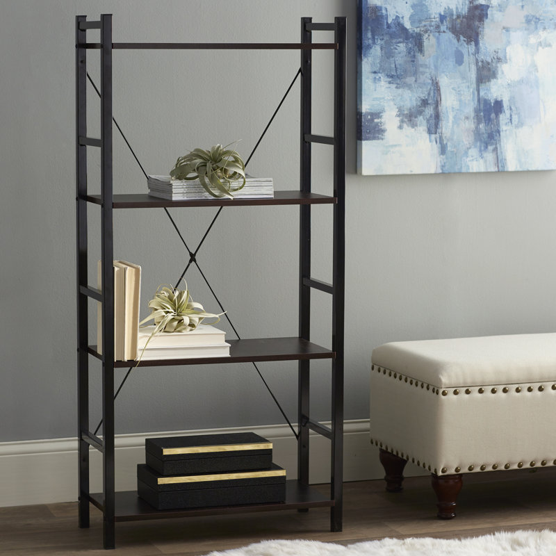 Zipcode Design Dark Walnut Etagere Bookcase & Reviews Wayfair