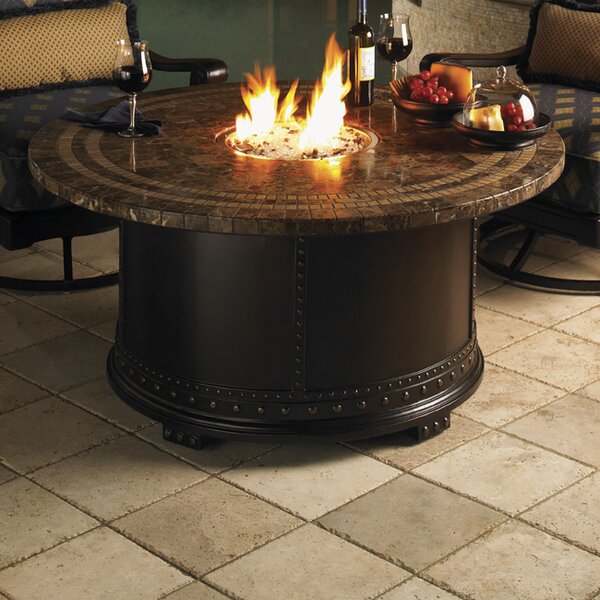 Tommy Bahama Outdoor Kingstown Sedona Steel Natural Gas ... on Natural Gas Fire Pit id=30057