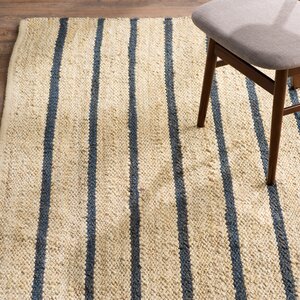 Cripps Hand-Woven Indigo/Wheat Area Rug