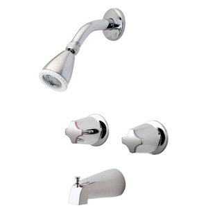 Pfister Tub & Shower Faucet with Metal Handles