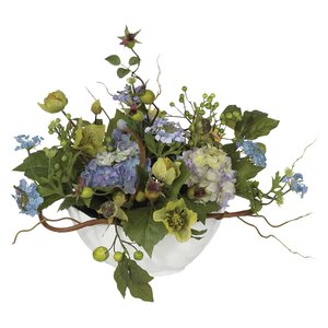 Hydrangea Centerpiece in Bowl