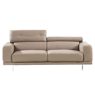 Modern Contemporary Taupe Leather Sofa Set Allmodern Quickview