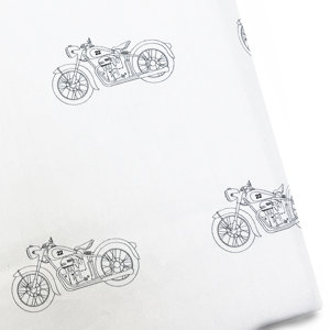 Motorcycle 220 Thread Count 100% Cotton Sateen Sheet Set