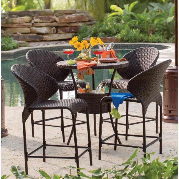 Mercury Row Nicodemus 5 Piece Bistro Set & Reviews | Wayfair