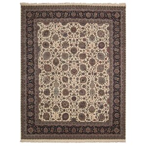 Beason Hand-Woven Ivory Area Rug