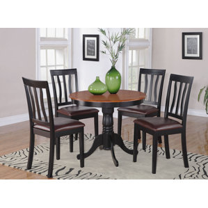 Woodward 5 Piece Dining Set by Three Posts