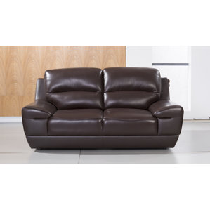 Stratton Leather Loveseat by American Eagle International Trading Inc.