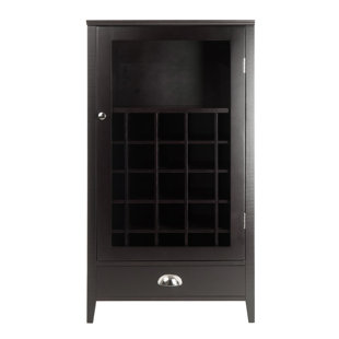 Tall Wine Cabinet Wayfair Bangor 25 Bottle Floor Wine Cabinet