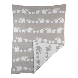 Little Explorer Elephant Parade Knitted Baby Blanket