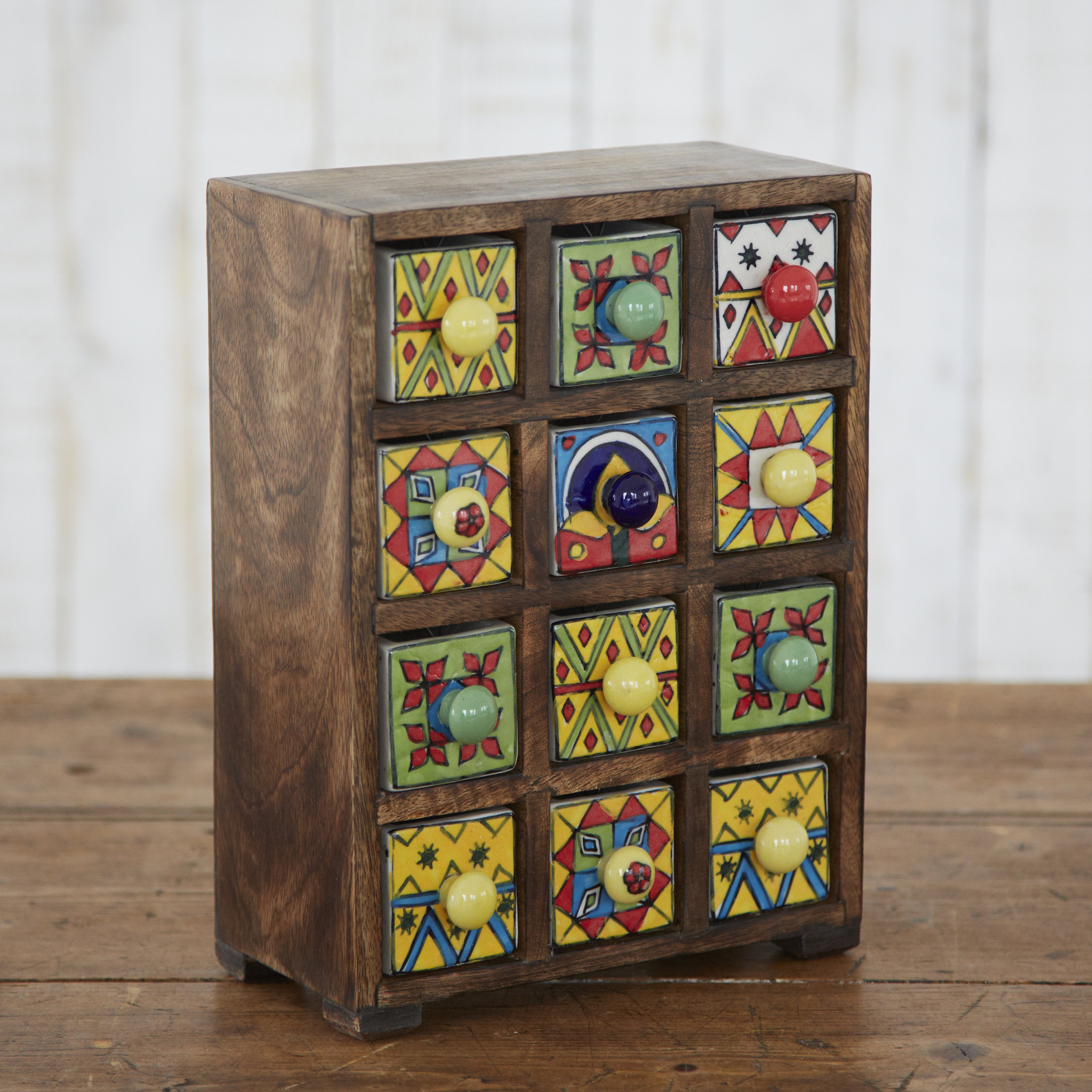 Paper High Fair Trade Mango Wood 12 Ceramic Drawer Jewelry Box Paper High Fair Trade Mango Wood 12 Ceramic Drawer Jewelry Box Reviews Wayfair Co Uk