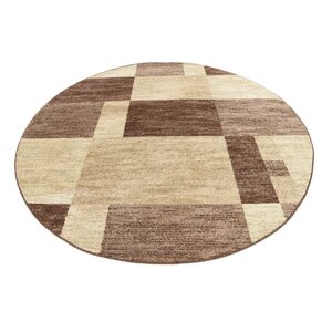 Bryan Light Brown Geometric Area Rug