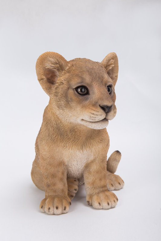 HiLine Gift Ltd. Sitting Lion Cub Statue & Reviews Wayfair