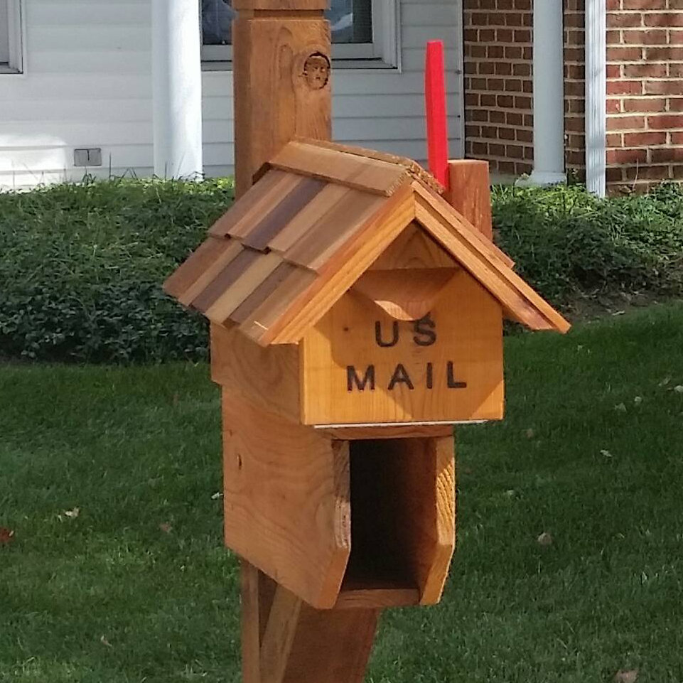 Wilray Designs Chimney Flag Post Mounted Mailbox Wayfair
