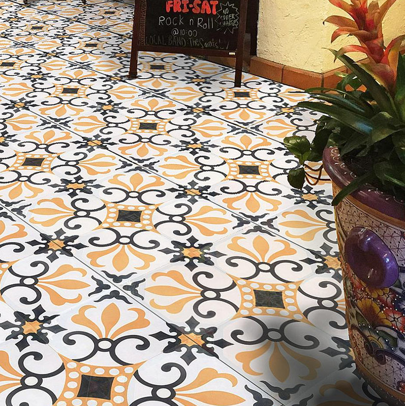 Rustico Tile & Stone 8" x 8" Thames Cement Decorative Concrete Tile