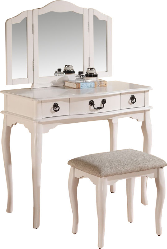 A&J Homes Studio Betty Vanity Set with Mirror & Reviews Wayfair