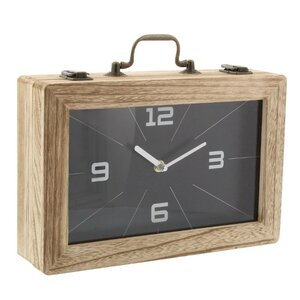 Brown Wood Table Clock
