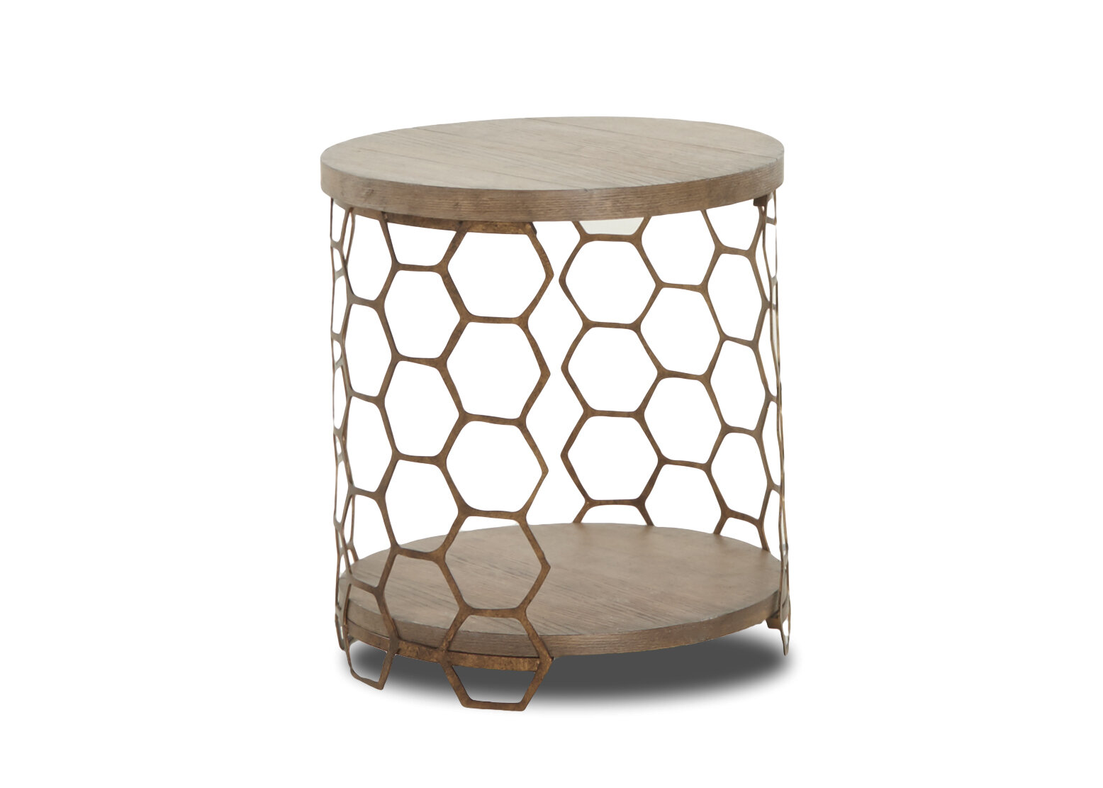 Benefiel Bee Inspired Round End Table