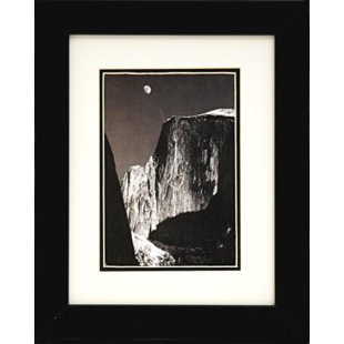 Ansel Adams Prints You Ll Love Wayfair Moon And Half Dome By Ansel Adams Framed Graphic Art